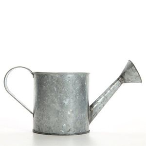 Modern Farmhouse Galvanized Iron Watering Pot Leakproof Outdoor Garden Watering Can with Ergonomic Handle <b>for</b> Flowers Bonsai - Product Image 1