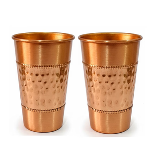 Ensemble de gobelets artisanaux en cuivre de qualité supérieure, gravés et embossés, pour la décoration de restaurants - Product Image 6