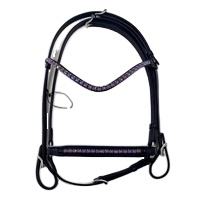 Bride cheval bride équipement de course accessoires de course de chevaux Portable Rambo pierre islandais cheval bride en cuir - Product Image 3