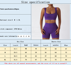 Ensemble de sport et de fitness sexy pour la course et le yoga, taille haute, anti-choc, sans couture, résistant et solide - Product Image 5