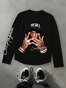 T-shirts en coton 100% coton, t-shirt uni surdimensionné, poids lourd, logo 3D en mousse personnalisé, t-shirt imprimé en relief pour hommes - Product Image 4