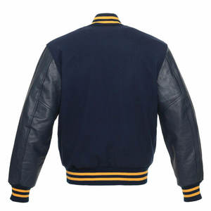 Custom Men's Varsity <b>Jackets</b> with Number Printing Trending Letterman Winter Sports Wear Plus Size Leather and <b>Jersey</b> Fabric - Product Image 5