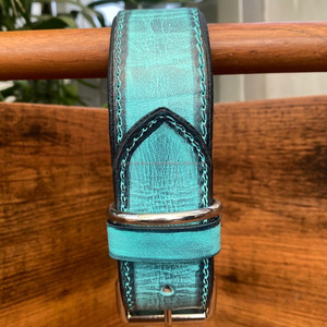 Haute qualité Designer luxe pleine fleur en cuir véritable collier de chien confortable Durable collier pour animaux de compagnie doux robuste chat collier de chien - Product Image 3