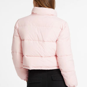 เสื้อแจ็คเก็ตผู้หญิงทรงครอป ผ้าหนังแกะ ระบายอากาศได้ดี แบบควิลท์ แฟชั่นล้ำยุคสไตล์อวกาศ เสื้อโค้ททรงบับเบิ้ล สำหรับงานปาร์ตี้ ใส่ในฤดูหนาว - Product Image 6