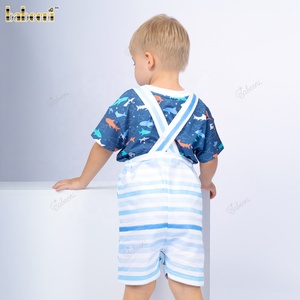 ชุดเสื้อผ้าเด็กผู้ชายลายสัตว์ ผ้าฝ้าย 100% ได้รับการรับรอง OEKO-TEX สำหรับฤดูร้อน รับผลิตแบบ ODM OEM ขายส่ง ผลิตในเวียดนาม-DR4182 - Product Image 3