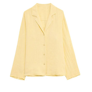 Conjunto de Camisa y Pantalones Cortos Casuales para Mujer, de Algodón y Satén, Transpirable y Ecológico, Camisa de Manga Corta de Verano + Pantalones Cortos con Cintura Elástica y Bolsillos - Product Image 2