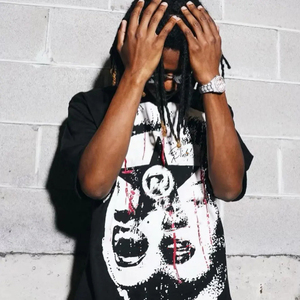 Camiseta Gráfica Gótica para Hombre con Estampado de Calavera, Estilo Urbano Oversize, Algodón Casual, Hip Hop, Estilo Oscuro, Camiseta de Moda - Product Image 6