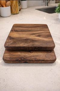 Tabla de cortar de madera de nogal de alta calidad, hecha a mano, tabla de cortar sólida para cocina, tabla de preparación para pan y verduras, proveedor mayorista - Product Image 2