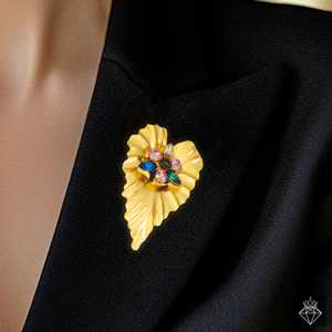 PRAO Fashion Leafy Broche Antideslustre Accesorio de primera calidad - Product Image 2