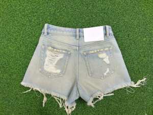 Men's High Waist Ripped <b>Cargo</b> Pants Denim Shorts Distressed <b>White</b> Polyester/Cotton Spring Summer Autumn Casual - Product Image 6