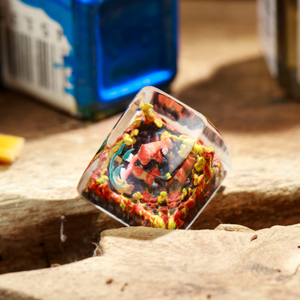 Keycaps Artisanat Forêt Mystique, Keycaps Artisanat Personnalisé, Keycaps Anime Mignons, Keycaps Verts, Ensemble de Keycaps, Keycaps en Bois - Product Image 2