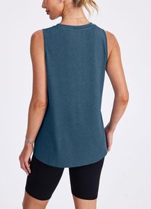 Camiseta sin Mangas Personalizada con Logotipo para Mujer, Suave, Transpirable, Cómoda, Camisola sin Mangas, Ropa Deportiva Informal de Verano, Ropa al por Mayor - Product Image 4