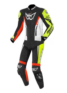 Combinaison de moto en cuir perforé pour homme Berik Monza 2 pièces, équipement de course pour motard, protections de genoux niveau 2, respirante, coupe-vent - Product Image 3