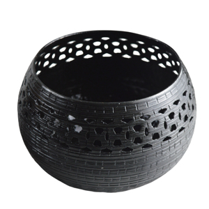 Recipiente Metálico Plateado para Velas, Diseño Exclusivo, para Interiores, Hogar, Cena, Boda, Fabricación de Velas, Diseño Único - Product Image 2