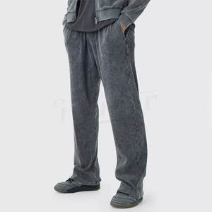 Pantalones Casuales de Trabajo para Hombre, de Algodón, Corte Recto, con Bolsillos Grandes, Cintura Elástica, Ligeros, Cintura Media, Estilo Patchwork - Product Image 4