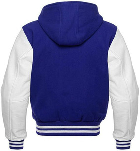Wholesale Plus Size Winter Waterproof Wool Streetwear Baseball Jacket <b>Men</b> Women Custom Varsity Letterman Stand Front Embroidered - Product Image 2