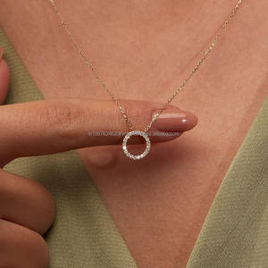 Colgante de diamante cultivado en laboratorio IGI/GIA, oro de 14K para compromiso de mujer, boda, laboratorio de moda creado, colgantes de moda, dijes - Product Image 3