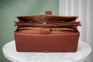 Sac à main pour ordinateur portable en cuir véritable de vachette de qualité supérieure, sacoche vintage pour affaires, sac messager, sac à main LPBH-0020 - Product Image 4