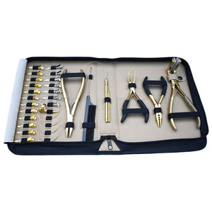 Professional Hair <b>Extension</b> Pliers Kit Metal Tools for Install and Remove Black Style Trendy Design - Product Image 1