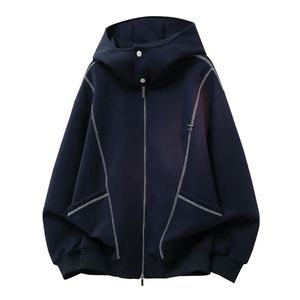 2026 Men's Sweater Autumn Sweatshirt Heavyweight Hooded <b>Cardigan</b> Knitted Fitted Hoodie Jacket Hoody - Product Image 1