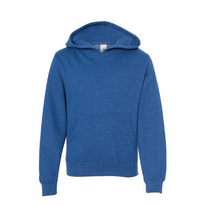 Sudadera con Capucha Juvenil de Peso Medio, Color Azul Jaspeado, Talla XS, con Bordado 3D, Lavado Ácido - Product Image 1