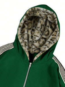 Sweat-shirts à capuche rétro à rayures latérales, personnalisables avec logo, style streetwear vintage, zippés, décontractés, en molleton de coton 400 GSM, marque privée, vente en gros - Product Image 5