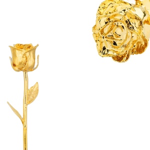 Rosa roja natural en oro de 24 quilates, flor Rosa sumergida con caja de regalo, hoja de oro genuina de 24 quilates, Rosa decorativa para pintar artesanías - Product Image 5