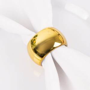 Anneau de serviette en laiton moderne 4,5 cm, décoration de table durable, utilisation pour mariage - Product Image 3