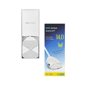 We2USat P6 Mini Android TV Stick 4GB/64GB Amlogic S905Y4 Android 14.0 BT 5.0 Wifi 6 6K สตรีมมิ่ง สมาร์ททีวีสติ๊ก ดีกว่า Vseebox - Product Image 1