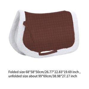 Tapis de selle de luxe personnalisé matelassé diamant, en polyester double cordon, équipement d'équitation haut de gamme, fabricant OEM, vente en gros - Product Image 4
