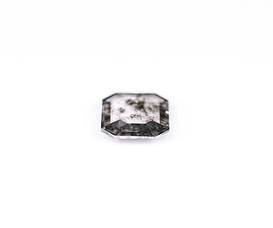 Diamante de laboratorio con corte esmeralda de 1.30 ct, estilo sal y pimienta, corte excelente, para joyería, estilo rústico, diamantes negros, diamante sal y pimienta - Product Image 4
