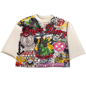 Camisetas Cortas de Algodón 100% con Estampado Gráfico Personalizado DTG, Estilo Holgado y de Corte Recto para Hombre - Product Image 1