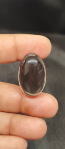 New Arrival Natural Smoky Quartz Round Smooth Cabochon High Polished Loose Handmade Light Black - Product Image 6