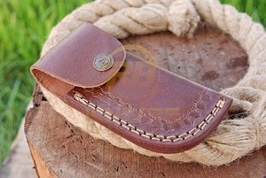 Cuchillo Plegable de Acero de Damasco Hecho a Mano con Mango de Cuerno de Búfalo, Cuchillo de Bolsillo para Camping al Aire Libre, OEM/ODM Disponible - Product Image 6