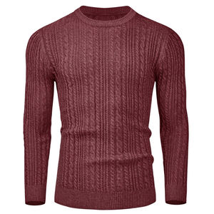 Pull-over anti-boulochage 100 % coton du fabricant pakistanais, motif gaufré vintage sur le devant, respirant, essentiel pour l'hiver, mélange de coton - Product Image 1