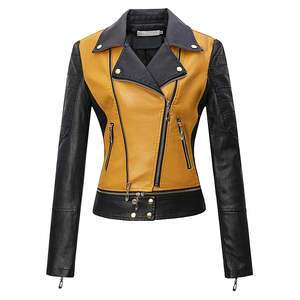 Chaqueta de Cuero para Mujer 2026, de Alta Calidad, con Logotipo Personalizado, Tejido Resistente, Precio Bajo, Nuevo Estilo Moderno - Product Image 1