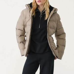 Custom Breathable Eco-Friendly Men's Puffer Jacket Quilted <b>Winter</b> <b>Coat</b> Stand Collar Waterproof Windproof Reversible Hooded - Product Image 6