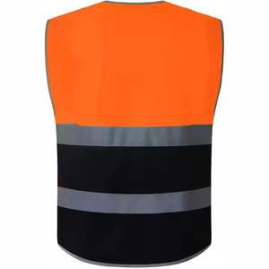 Gilet de sécurité réfléchissant moderne personnalisé, 100% polyester, veste haute visibilité avec couleur et design personnalisés, unisexe adulte, en vente - Product Image 3