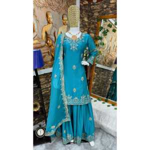 Conjunto de Top Sharara Fancy Dupatta para mujer - Product Image 3