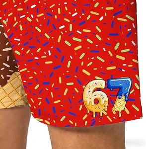 Shorts en polyester personnalisés à motif goutte de crème glacée, tailles jeunes et adultes, séchage rapide, pour la rentrée scolaire, vêtements de sport d'équipe - Product Image 4