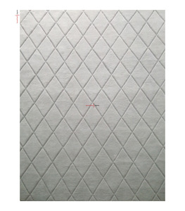 Alfombra de Diseño Geométrico de Primera Calidad, Hecha a Mano, con Base de Lana y Algodón, Pelo Alto, Duradera, Grande, para Sala de Estar - Product Image 1