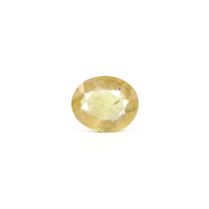 Natural Yellow Sapphire 3.3 Carat Oval Cut Loose Gemstone for Fine Jewelry - Product Image 1
