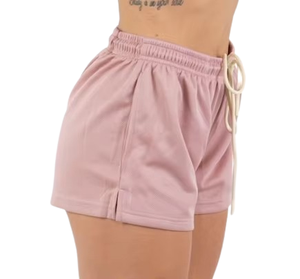 <b>Womens</b> Athletic Pink Rose Color Mesh <b>Shorts</b> Breathable Fabric Custom Printing Gym <b>Shorts</b> Machine Wash Mesh <b>Shorts</b> - Product Image 5