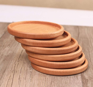 Posavasos de madera de nuevo diseño, forma redonda, posavasos de madera natural hecho a mano al precio más bajo - Product Image 5