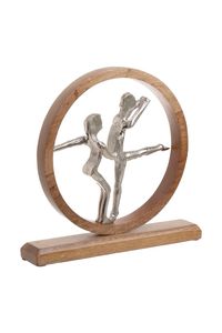 Latest Aluminum Wooden Modern Figurine Abstract Sculpture Minimalist Table Decor Home Office Styling Gift Item - Product Image 5