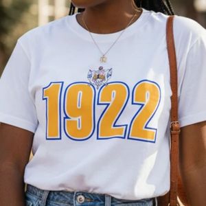 T-shirt unisexe Sigma Gamma Rho Heavyweight en coton à col rond et manches courtes, vêtement de sororité grecque, streetwear décontracté - Product Image 2