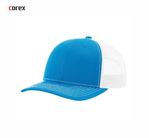 Custom Richardson <b>Light</b> Blue Mesh Trucker <b>Hat</b> 6-Panel Adjustable Unisex Casual Outdoor Breathable Waterproof Embroidery Beach - Product Image 6