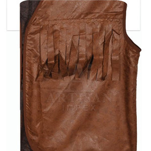 Chaleco de cuero con logotipo personalizado, de buena calidad, ligero, extragrande, hecho en Pakistán, en stock. - Product Image 5