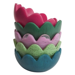 Support de présentation en résine fait main indien pour dattes et chocolats, idéal pour la décoration de table du Ramadan et de l'Aïd, plateaux de service écologiques en résine pour desserts - Product Image 6