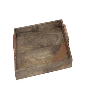 Nouveaux plateaux décoratifs en bois de mangue Fournisseurs de plateaux en bois modernes de l'Inde de bonne qualité Plateaux en bois de vente chaude - Product Image 1
